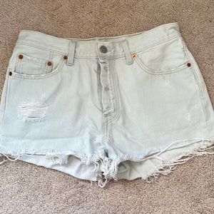 Levi’s 501 Light Wash Denim Shorts